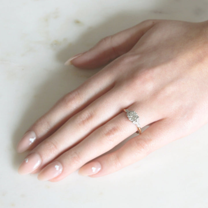 The Florence Engagement Ring - 0.84 Carat Old European Cut Diamond