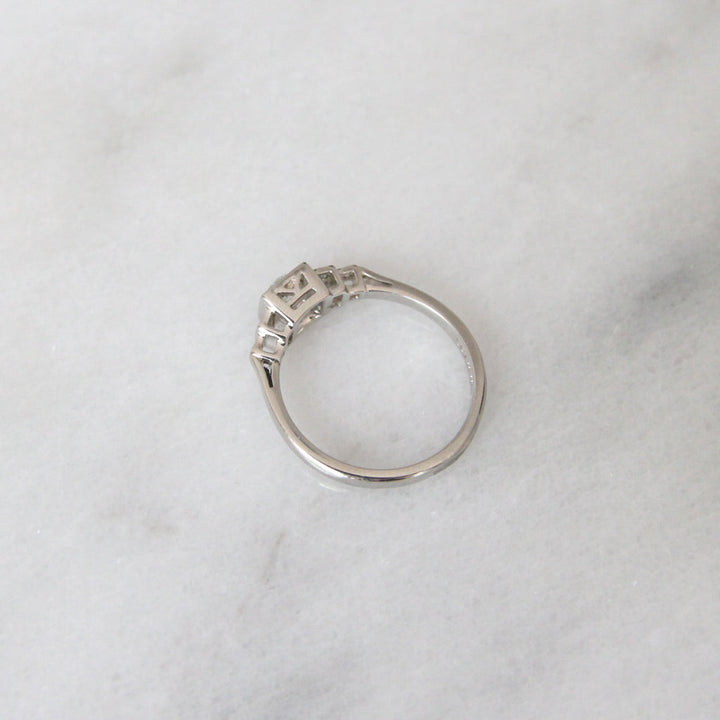 Art Deco 0.38 Carat Old European Cut Diamond Ring