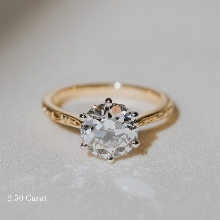 The Orange Blossom Engagement Ring - Old European Cut Celeste Diamonds®
