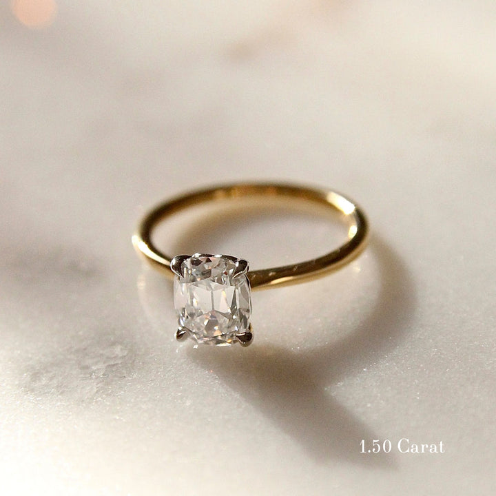 The Georgia Engagement Ring - Antique Cushion Cut Celeste Diamonds®