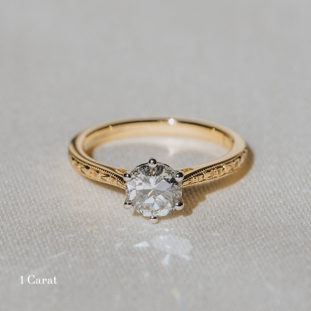 The Orange Blossom Engagement Ring - Old European Cut Celeste Diamonds®