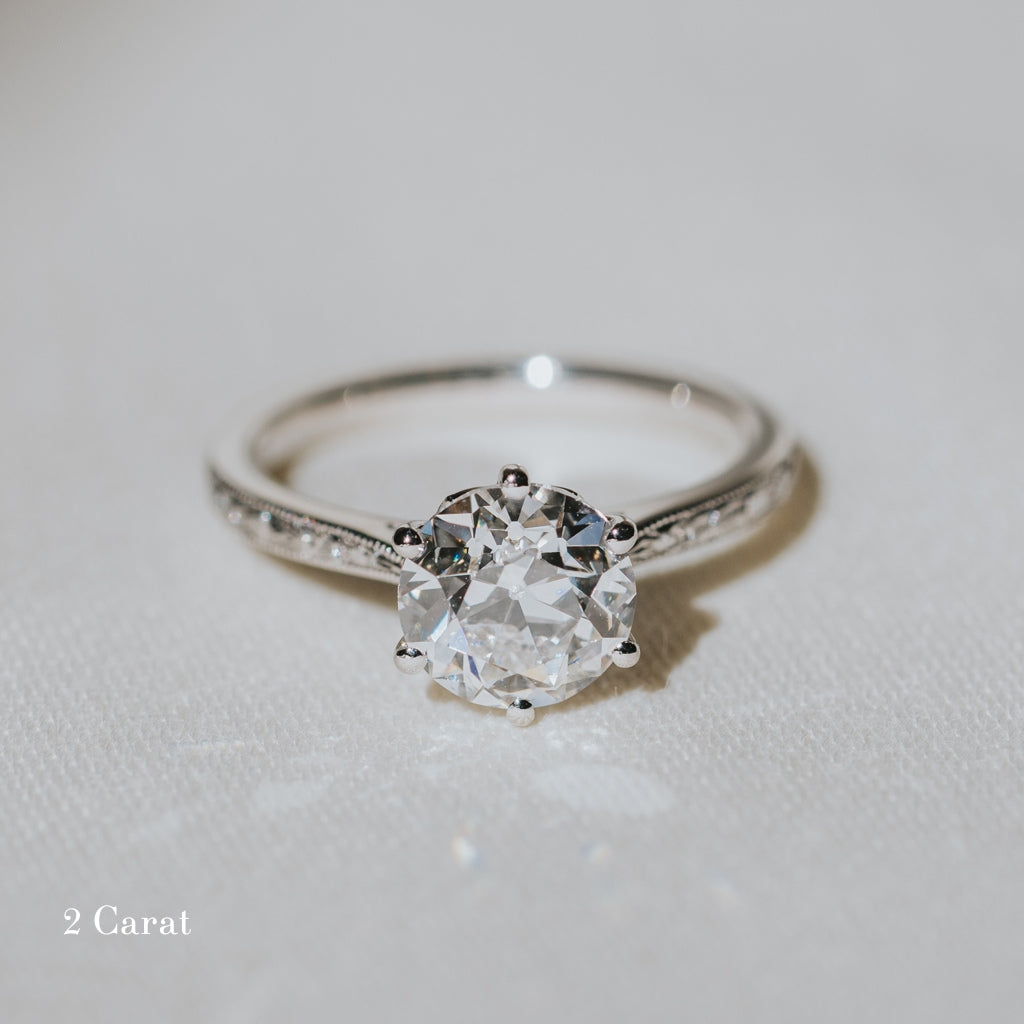 The Orange Blossom Engagement Ring - Old European Cut Celeste Diamonds®