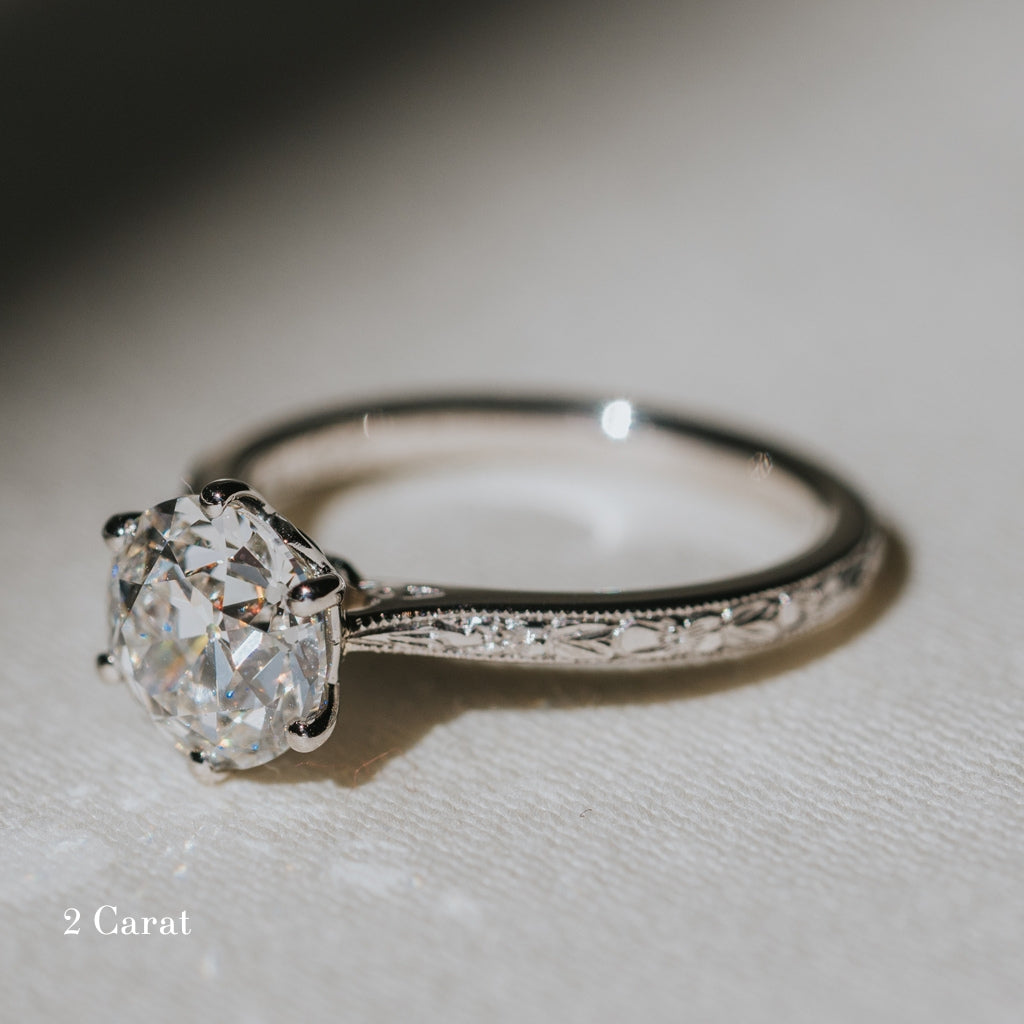 The Orange Blossom Engagement Ring - Old European Cut Celeste Diamonds®