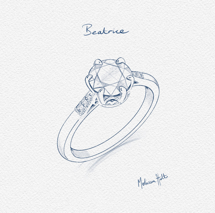 The Beatrice Engagement Ring - Old European Cut Celeste Diamonds®