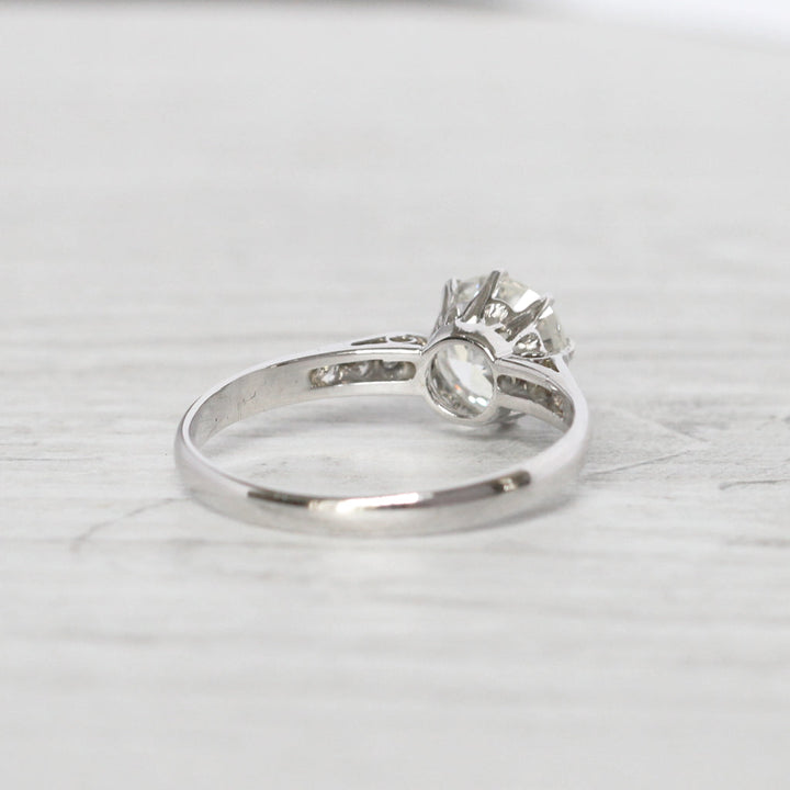 Art Deco 1.33 Carat Old European Cut Diamond Solitaire