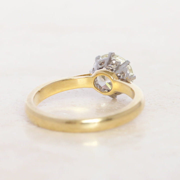 Vintage 1.51 Carat Brilliant Cut Diamond Solitaire