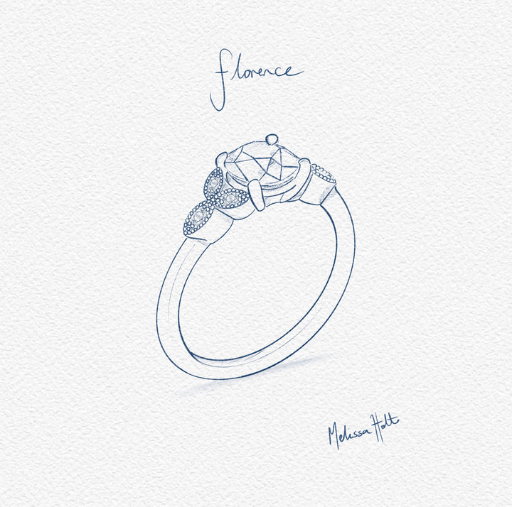 The Florence Engagement Ring - Old European Cut Celeste Diamonds®