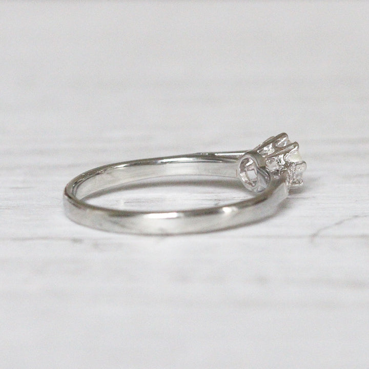 Art Deco 0.35 Carat Transitional Cut Diamond Solitaire
