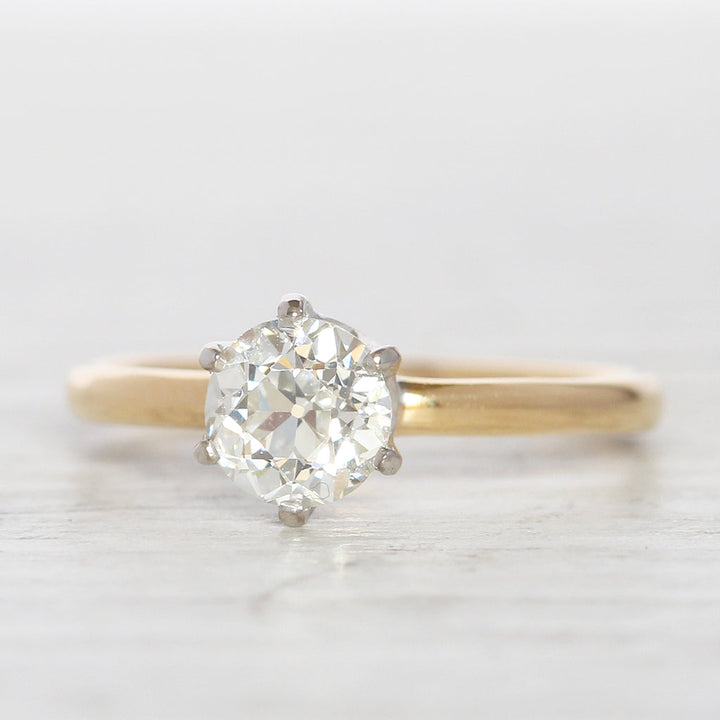 Vintage Tiffany & Co 0.81 Carat Old European Cut Diamond Solitaire