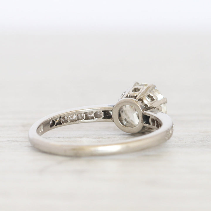 Vintage 1 Carat Brilliant Cut Diamond Solitaire