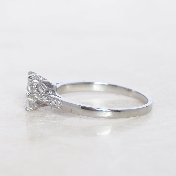 Vintage 1 Carat Brilliant Cut Diamond Solitaire