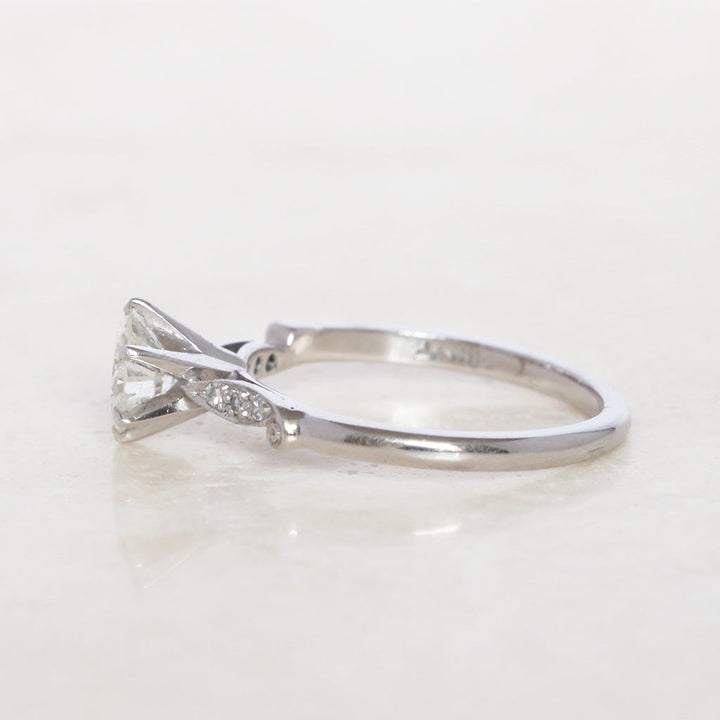 Vintage 1 Carat Brilliant Cut Diamond Solitaire