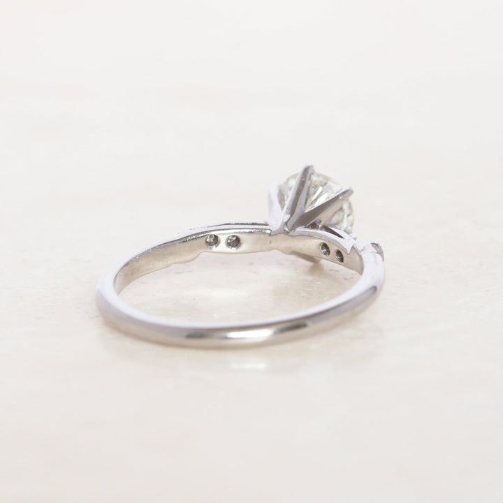 Vintage 1 Carat Brilliant Cut Diamond Solitaire