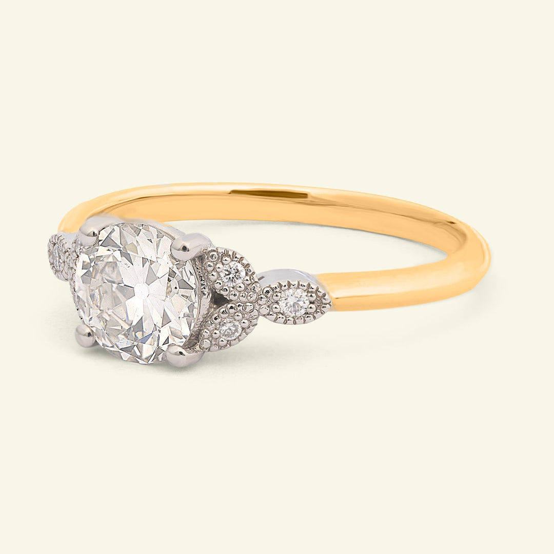 The Florence Engagement Ring - 0.84 Carat Old European Cut Diamond