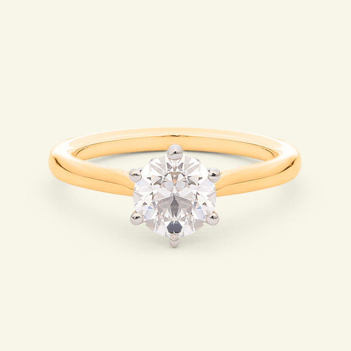 The Lily Engagement Ring - 1.06 Carat Old European Cut Celeste Diamond®