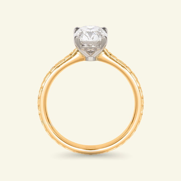 The Georgia x Orange Blossom Engagement Ring - Antique Cushion Cut Celeste Diamonds®