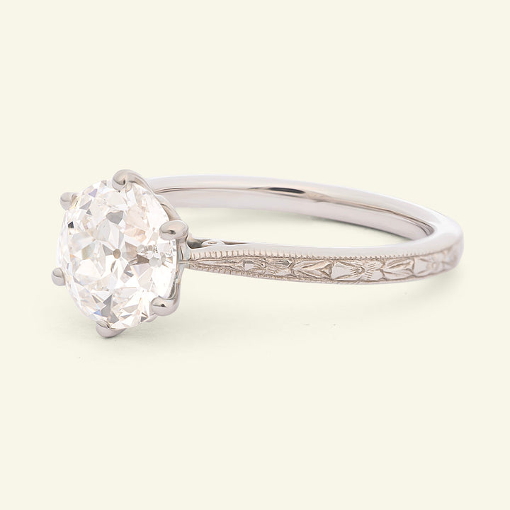 The Orange Blossom Engagement Ring - 2 Carat Old European Cut Celeste Diamond®