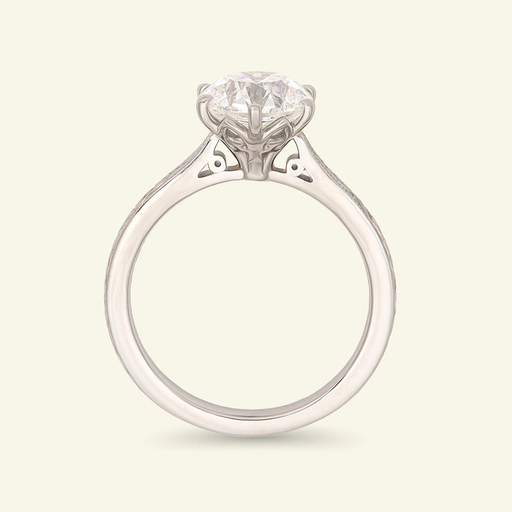 The Orange Blossom Engagement Ring - 2 Carat Old European Cut Celeste Diamond®