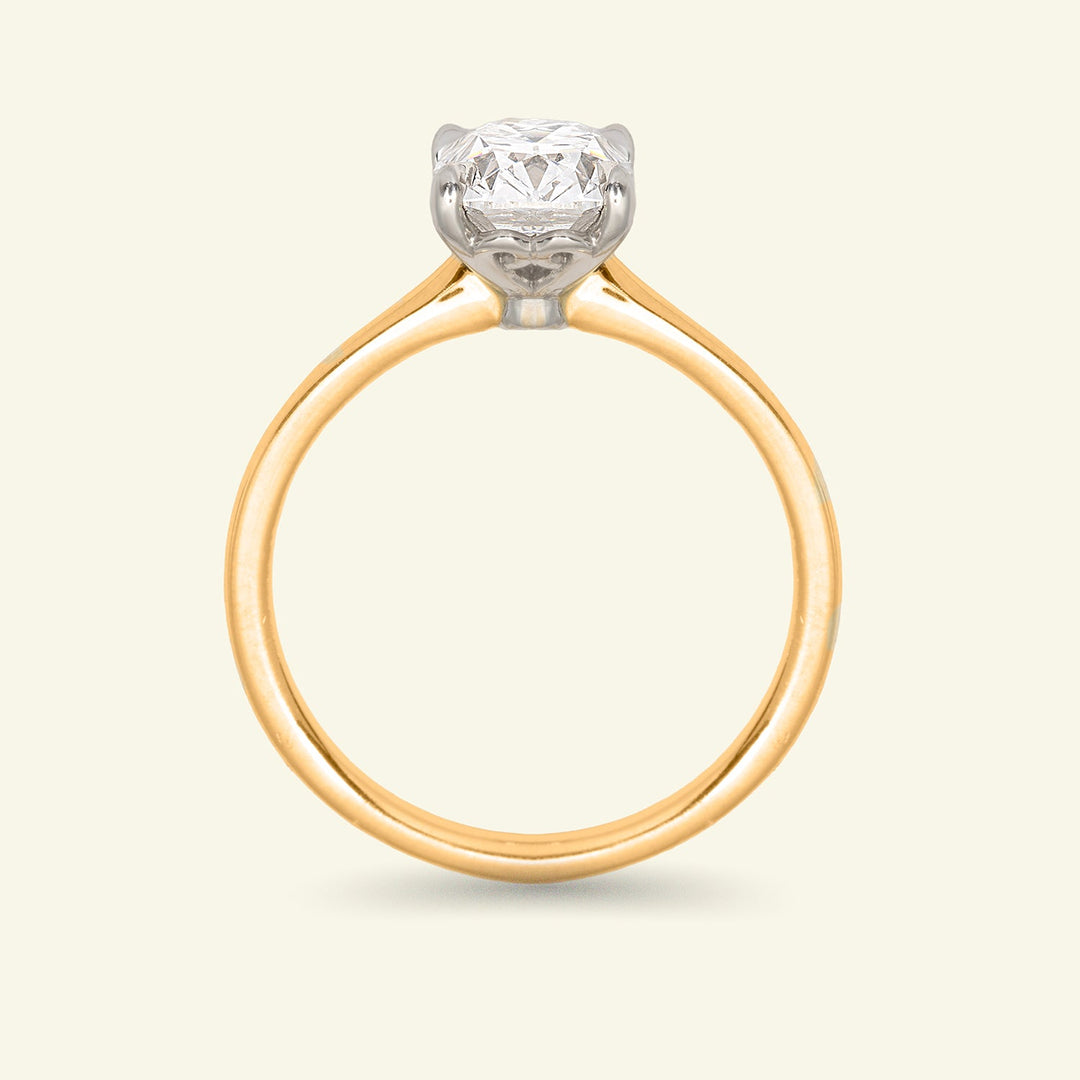The Georgia Engagement Ring - 1.50 Carat Antique Cushion Cut Celeste Diamond®