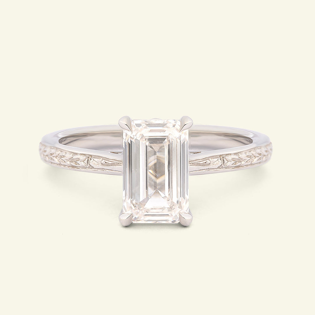 The Grace Engagement Ring - Emerald Cut Celeste Diamonds®