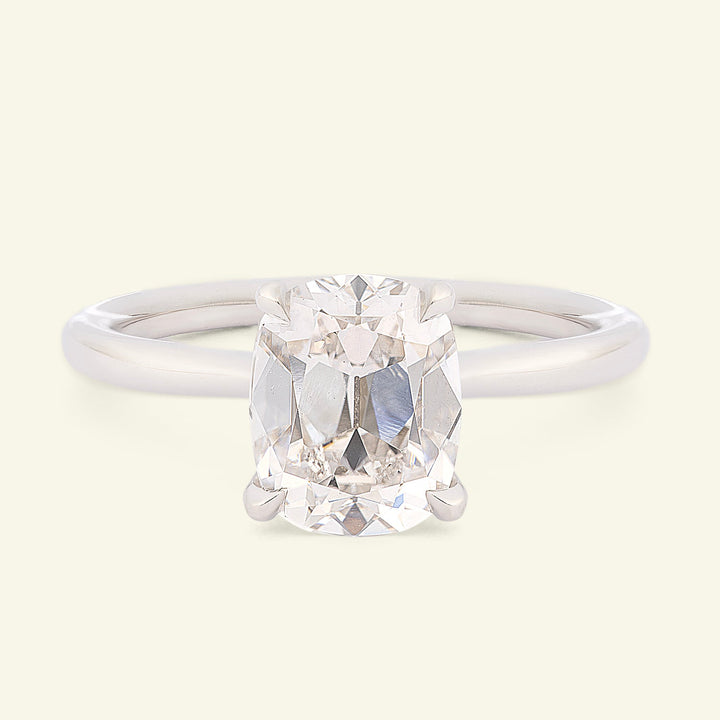 The Georgia Engagement Ring - 2.05 Carat Antique Cushion Cut Celeste Diamond®
