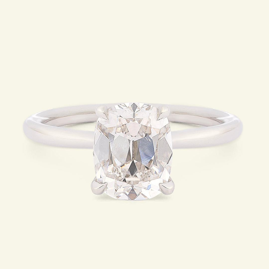 The Georgia Engagement Ring - Antique Cushion Cut Celeste Diamonds®