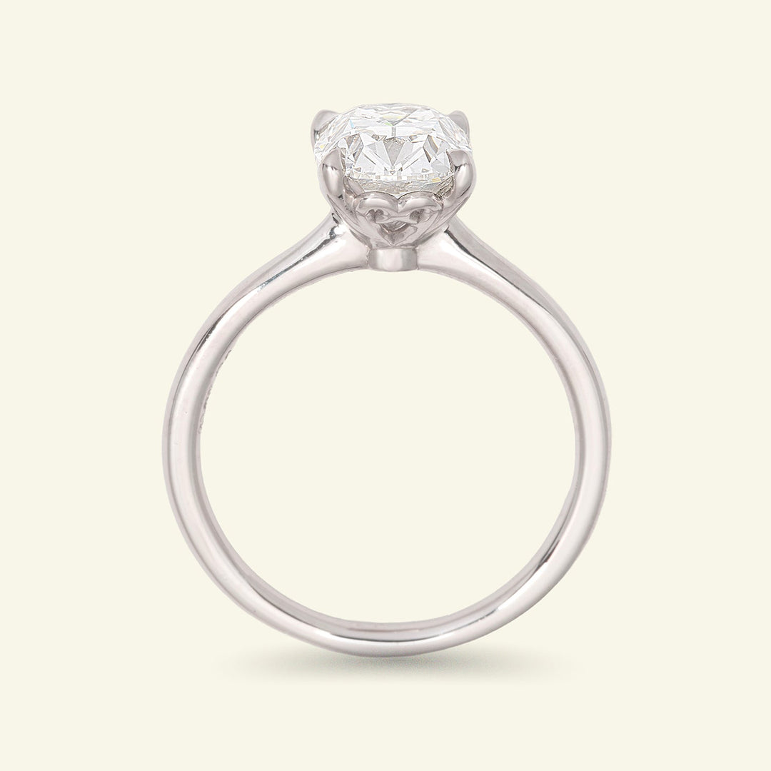 The Georgia Engagement Ring - 2.05 Carat Antique Cushion Cut Celeste Diamond®