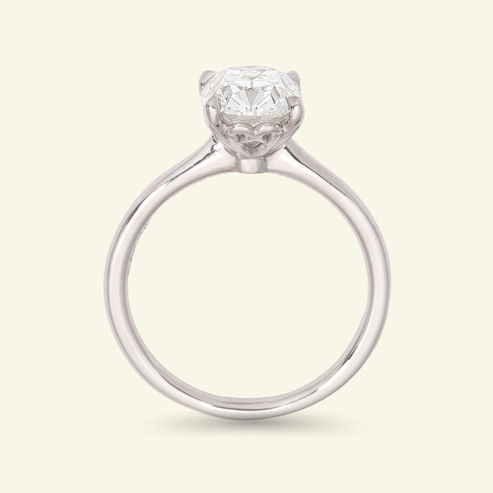 The Georgia Engagement Ring - 2.05 Carat Antique Cushion Cut Celeste Diamond®