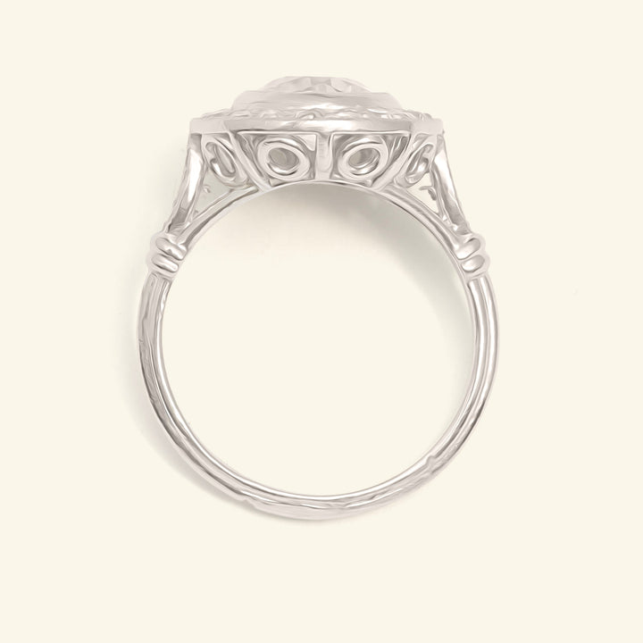 French Art Deco 1.30 Carat Old European Cut Diamond Cluster