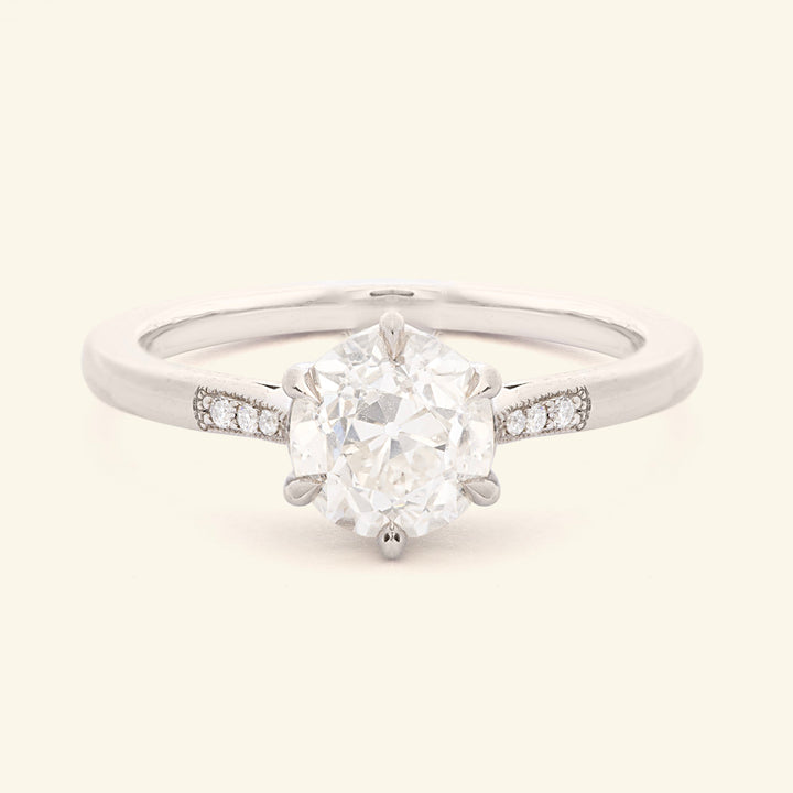 The Beatrice Engagement Ring - 1.28 Carat Old European Cut Diamond