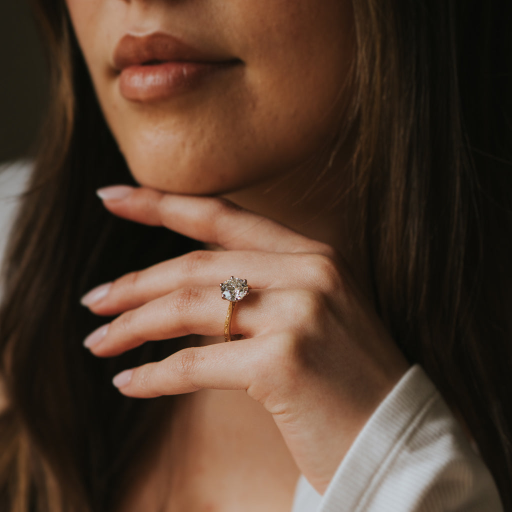 The Orange Blossom Engagement Ring - Old European Cut Celeste Diamonds®