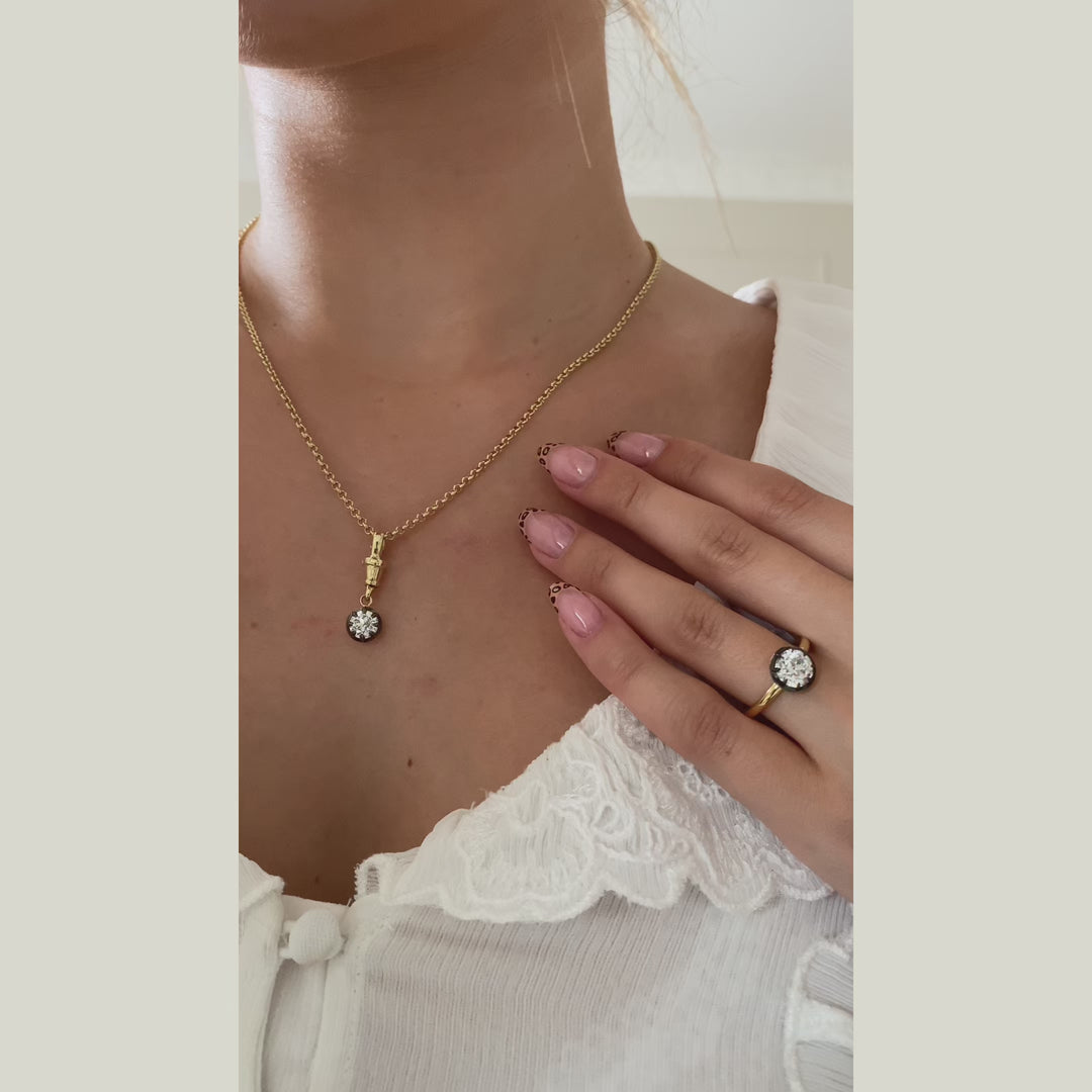 The Henrietta Pendant - Old European Cut Celeste Diamonds®