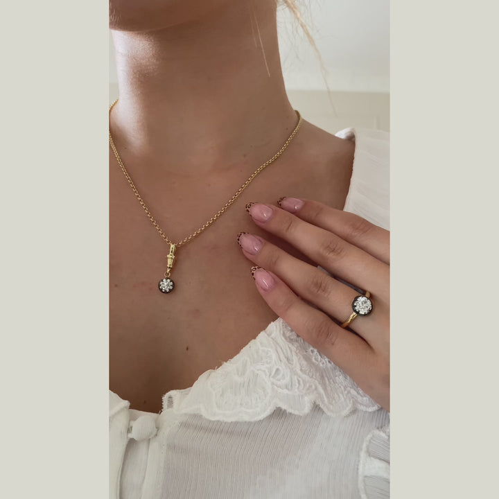 The Henrietta Pendant - Old European Cut Celeste Diamonds®
